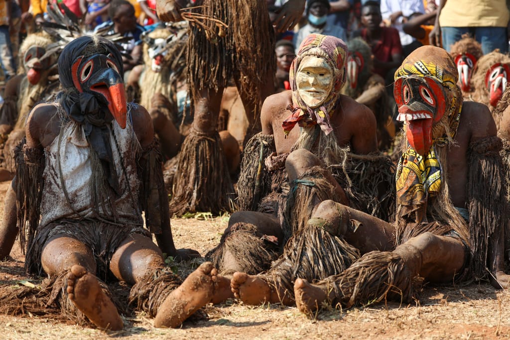 African mask ceremony